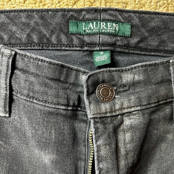 Lauren Ralph Lauren Metallic Black Classic Skinny Jeans - Picture 5 of 8